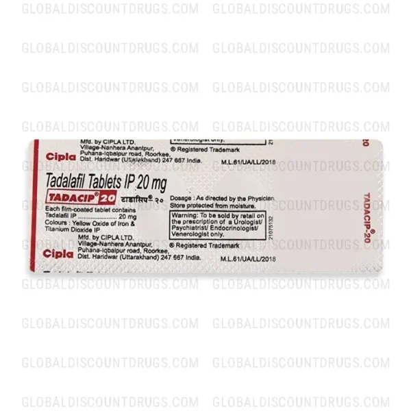 Buy Tadalafil-Tadacip-20mg-strip online