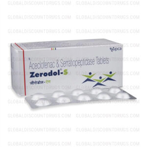 Buy Aceclofenac-Serratiopeptidase-100mg-15mg online