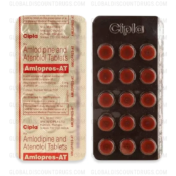 Buy Амлодипин-Атенолол-5мг-50мг-стрип online