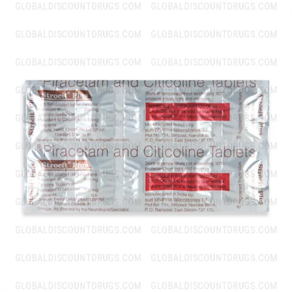 Buy Citicoline-Piracetam-500mg-800mg-strip online