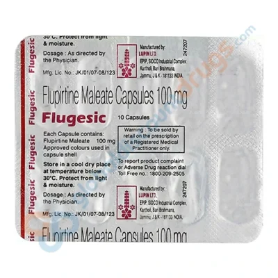Flupirtine-100mg-Flugesic-100MG-Capsule