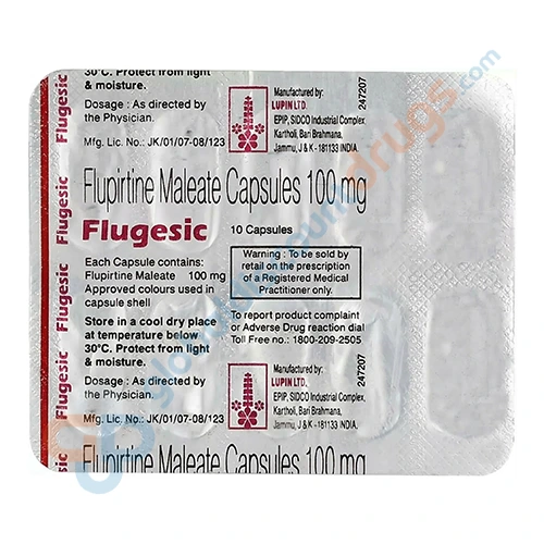 Flupirtine-100mg-Flugesic-100MG-Capsule