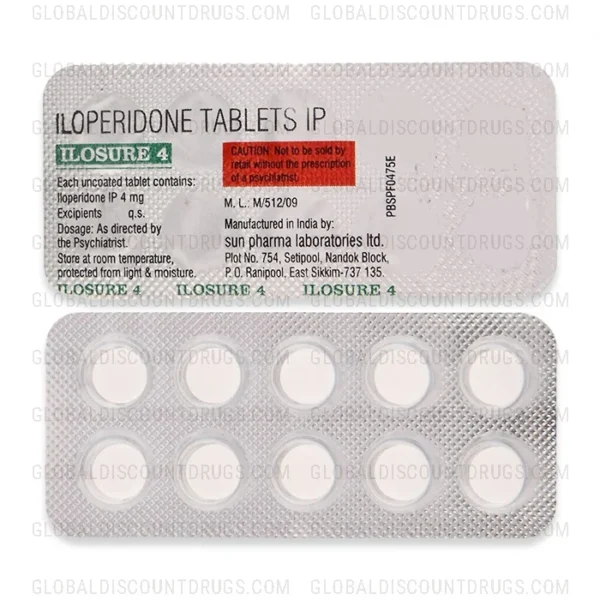Buy Iloperidone-4mg-strip online