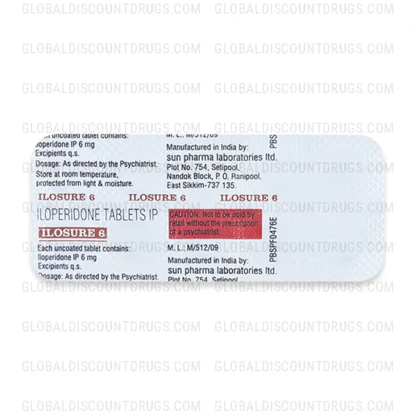 Buy Iloperidone-6mg-strip online