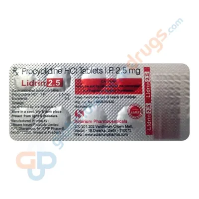 Buy Procyclidine 2.5mg (Lidrin 2.5mg 10’s tablets)[1] online
