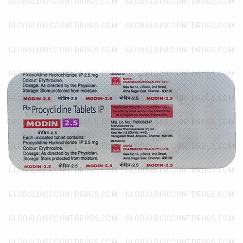 Procyclidine 2.5mg strip