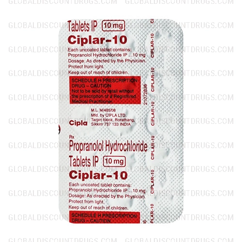 Propranolol 10mg strip