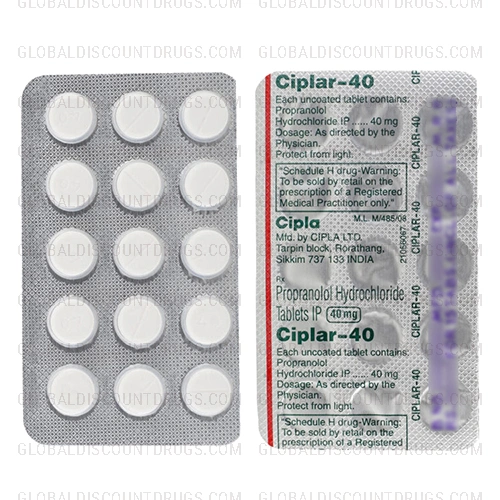Propranolol 40mg strip