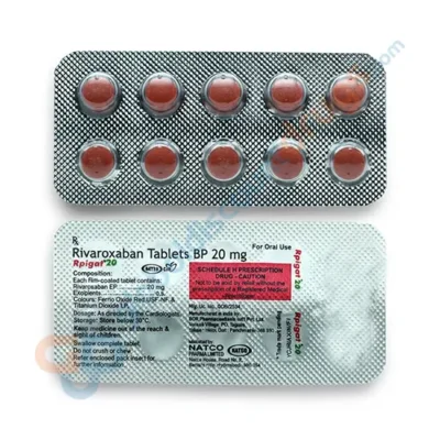 Buy Rpigat 20mg Tablets 10’s (Rivaroxaban 20mg)[1] online