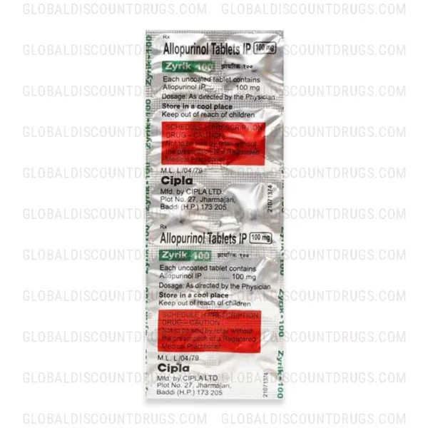 Buy Allopurinol-100mg-strip online