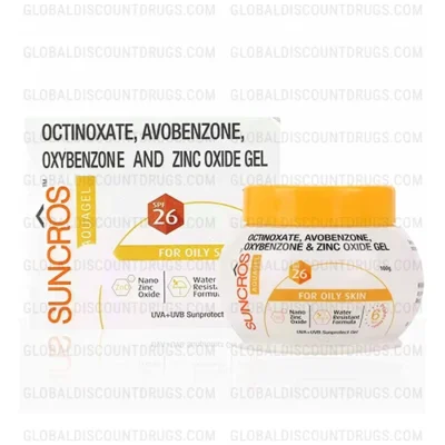 Octinoxate-Avobenzone-Oxybenzone-Zinc Oxide 7.5-2-3-2-100g Gel containers