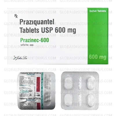 Buy Praziquantel 600mg strip online