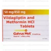 Vildagliptin Metformin 50mg 850mg tablets
