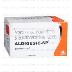 Buy Aceclofenac Paracetamol Serratiopeptidase 100 500 10mg online