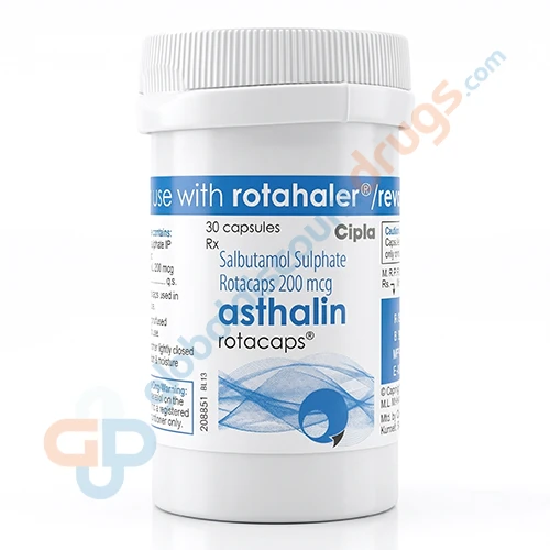 Buy Albuterol Salbutamol 200mcg Rotacap (Asthalin 200mcg Rotacaps) tablets online