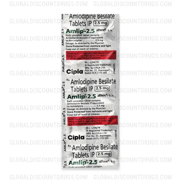 Buy Amlodipine-2.5mg-strip online