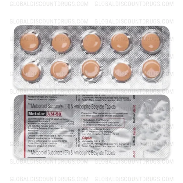 Buy Amlodipine-Metoprolol-5mg-50mg-strip online