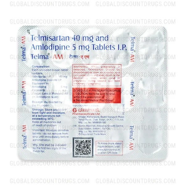 Buy Amlodipine-Telmisartan-5mg-40mg-strip online