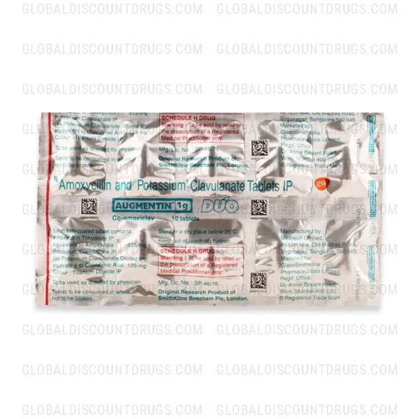 Buy Амоксициллин-клавуланат-875 мг-125 мг-стрип online