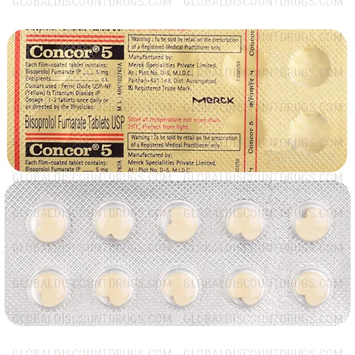 Buy Bisoprolol Fumarate 5mg strip online