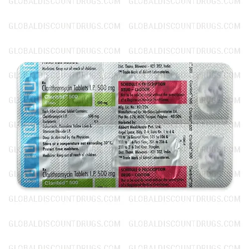 Buy Clarithromycin 250mg strip online