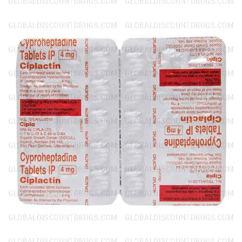 Buy Cyproheptadine 4mg strip online