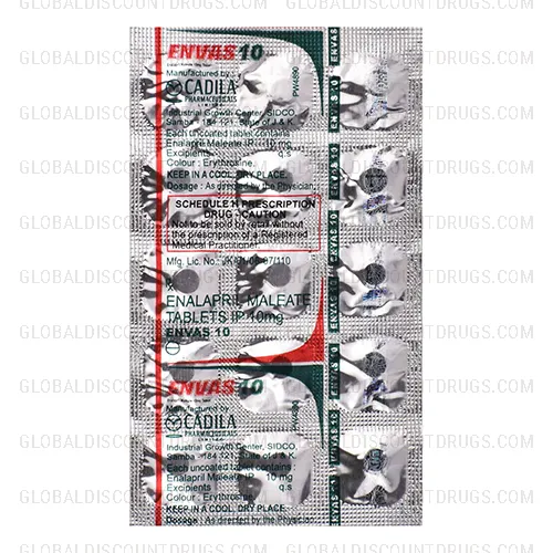 Buy Enalapril 10mg strip online