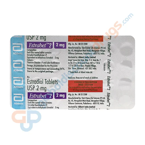 Buy Estradiol 2mg Estrabet tablets gdd online