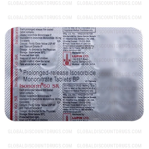 Buy Isosorbide Mononitrate 60mg tablets (Isonorm 60 SR) online