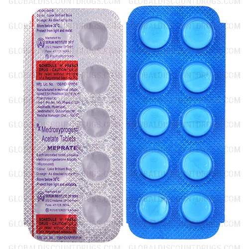 Medroxyprogesterone 10mg strip