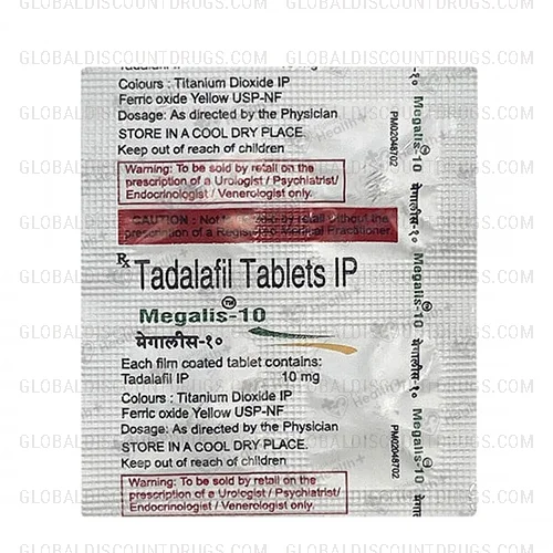 Buy Megalis 10mg strip online