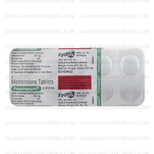 Buy Mesterolone 25mg strip online