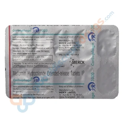 Metformin ER 1000mg Tablets