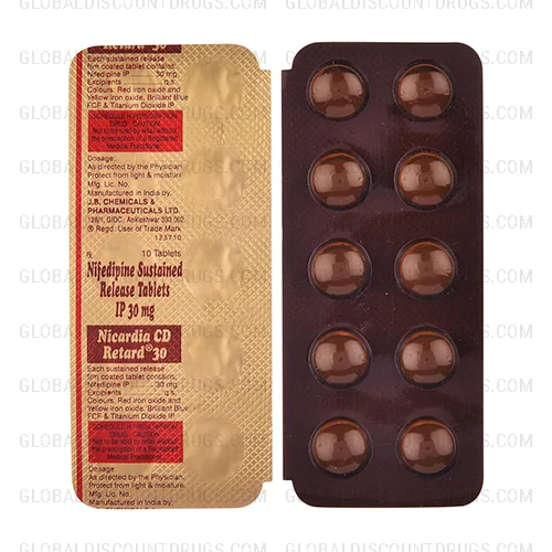 Buy Nifedipine CD Retard 30mg strip online