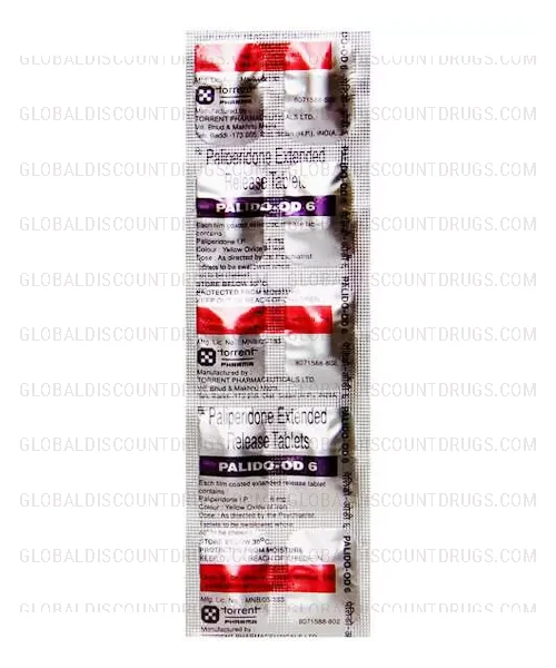 Paliperidone OD 6mg strip