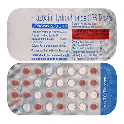 Prazosin ER 2.5mg
