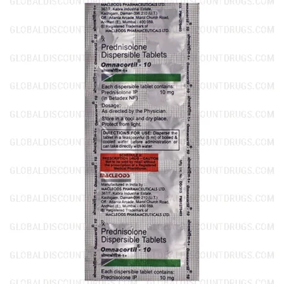 Prednisone-Prednisolone 10mg Macleods strip