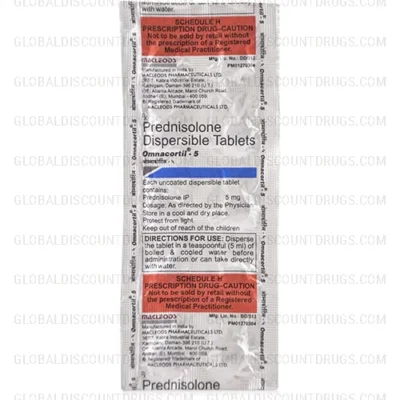 Prednisone-Prednisolone 5mg Macleods strip