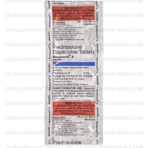 Prednisone-Prednisolone 5mg Macleods strip