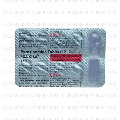 Pyrazinamide 750mg (pza) strip