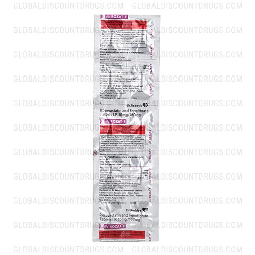 Rosuvastatin Fenofibrate 10mg 160mg tablets