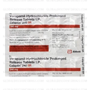 Buy Verapamil 240mg SR ( Calaptin 240mg SR Strip ) online