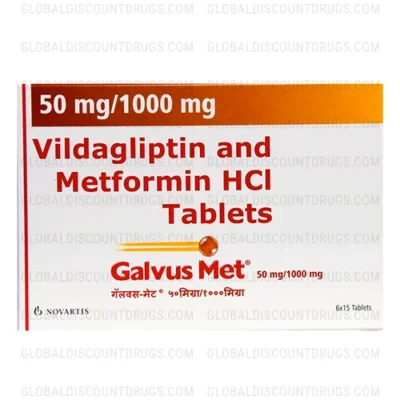 Vildagliptin Metformin 50mg 1000mg tablets