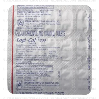 Logical 250mg (Calcium-Vitamin D3) strip tablets