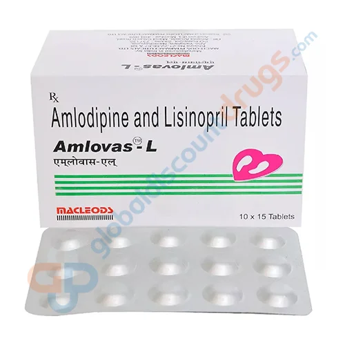 Amlodipine-Lisinopril-5mg-5mg-Amlovas-L-tablets