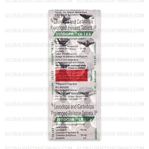 Buy Carbidopa-Levodopa-25-100-mg-strip online