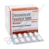 Chlorzoxazone-Paracetamol-250mg-500mg-Myospas-tablet