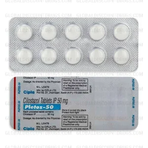 Cilostazol 50mg Tablet