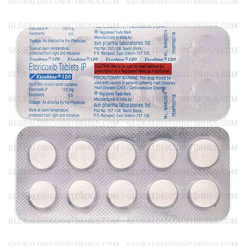 Buy Etoricoxib-120mg-strip online