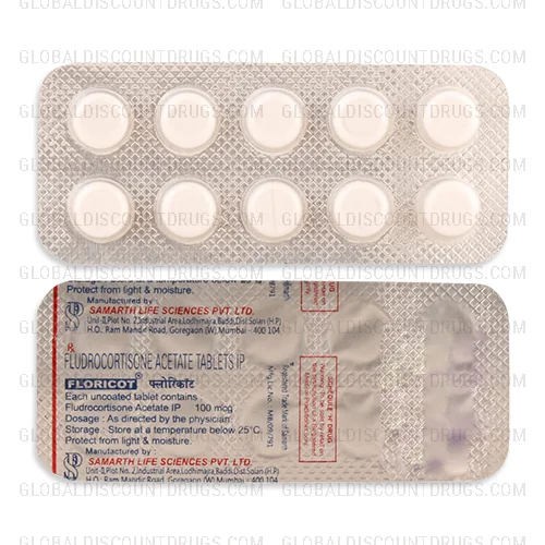 Buy Fludrocortisone-100mcg-strip online